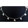 Naszyjnik choker serca serduszka srebro 925 2